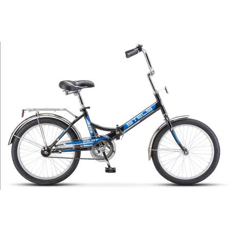 Велосипед STELS Pilot-415 20 Z010 13.5 чёрный/синий складной