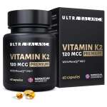 Витамин моно К2 МК-7 комплекс UltraBalance бад менахинон7 120 mcg Premium 60 капсул