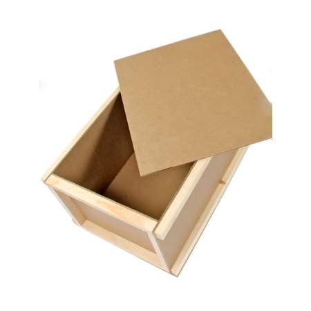 Коробка подарочная деревянная Grand Gift посылка 36х29х20см с наполнителем и шнуром