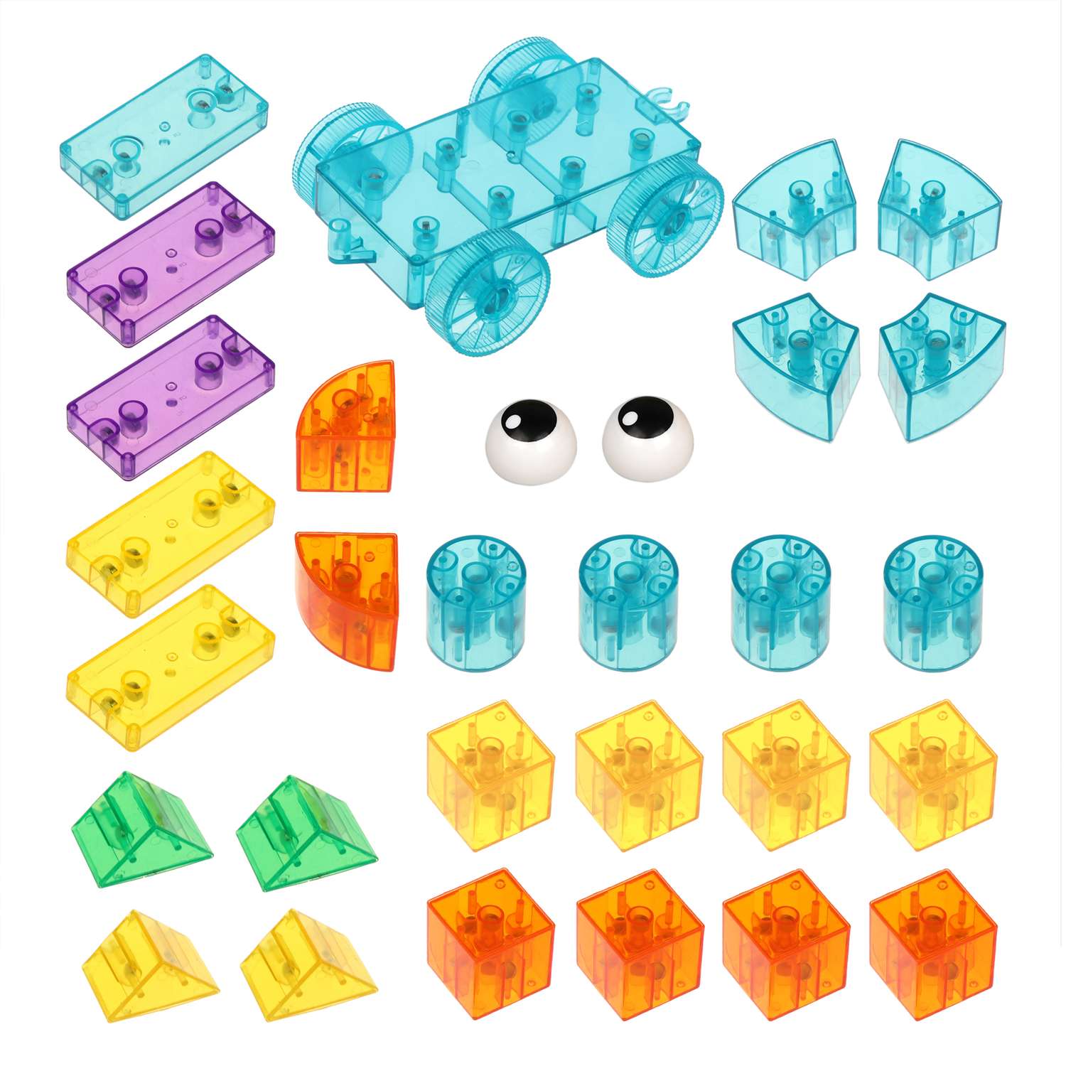 Магнитный конструктор детский ON TIME для малышей Веселые кубики 30 деталей - фото 8
