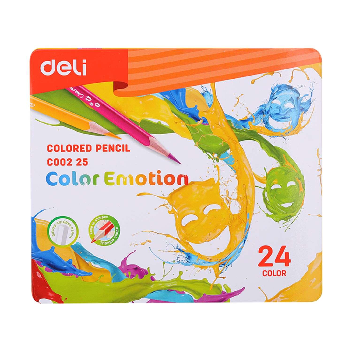Карандаши цветные Deli Color Emotion 24цвета 1028822 - фото 1