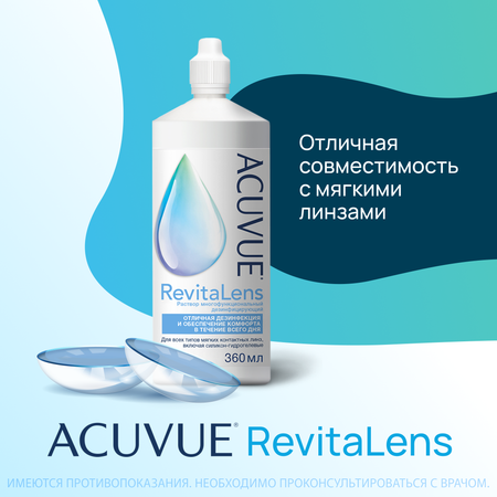 Раствор для линз Acuvue Revitalens 360 мл