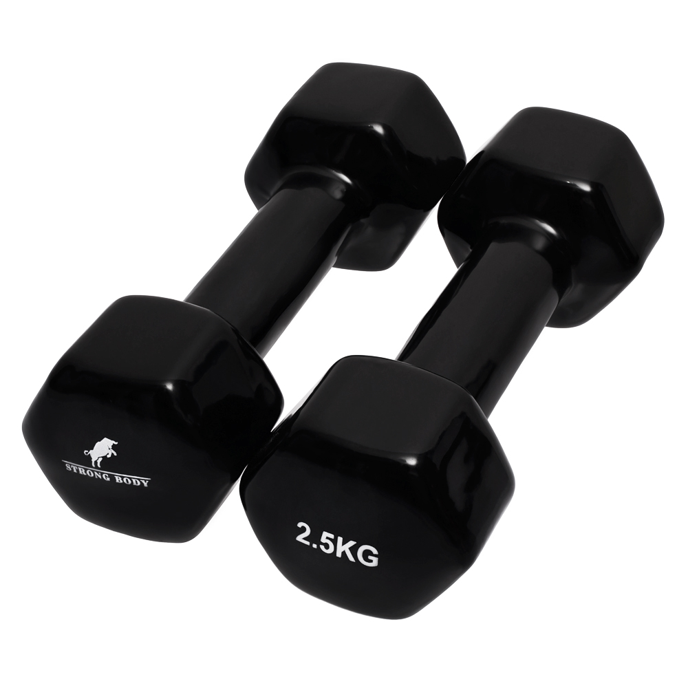 Гантели виниловые STRONG BODY 2.5 кг 2 шт - фото 5