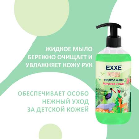 Набор детская серия EXXE Жидкое мыло + Гель для душа Брусника и кедр