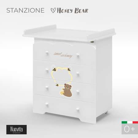 Комод Nuovita Stanzione Honey Bear Белый