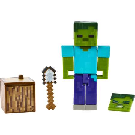 Фигурка Minecraft Зомби с аксессуарами GCC19