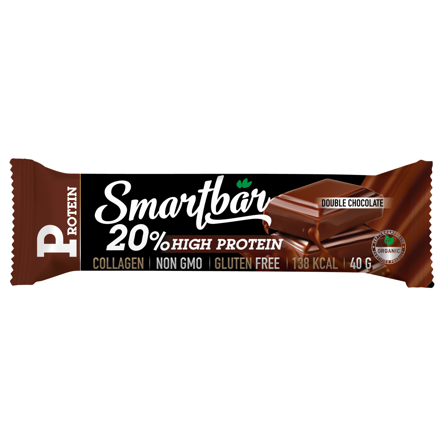 Протеиновый батончик Smartbar Двойной шоколад 1 шт.х 40г - фото 1