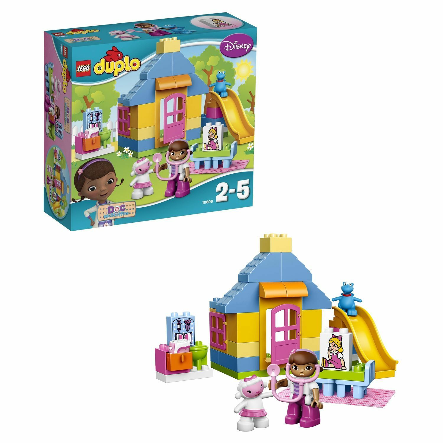 Конструктор LEGO DUPLO Doc McStuffins Больница Доктора Плюшевой (10606)  купить по цене 2499 ₽ в интернет-магазине Детский мир