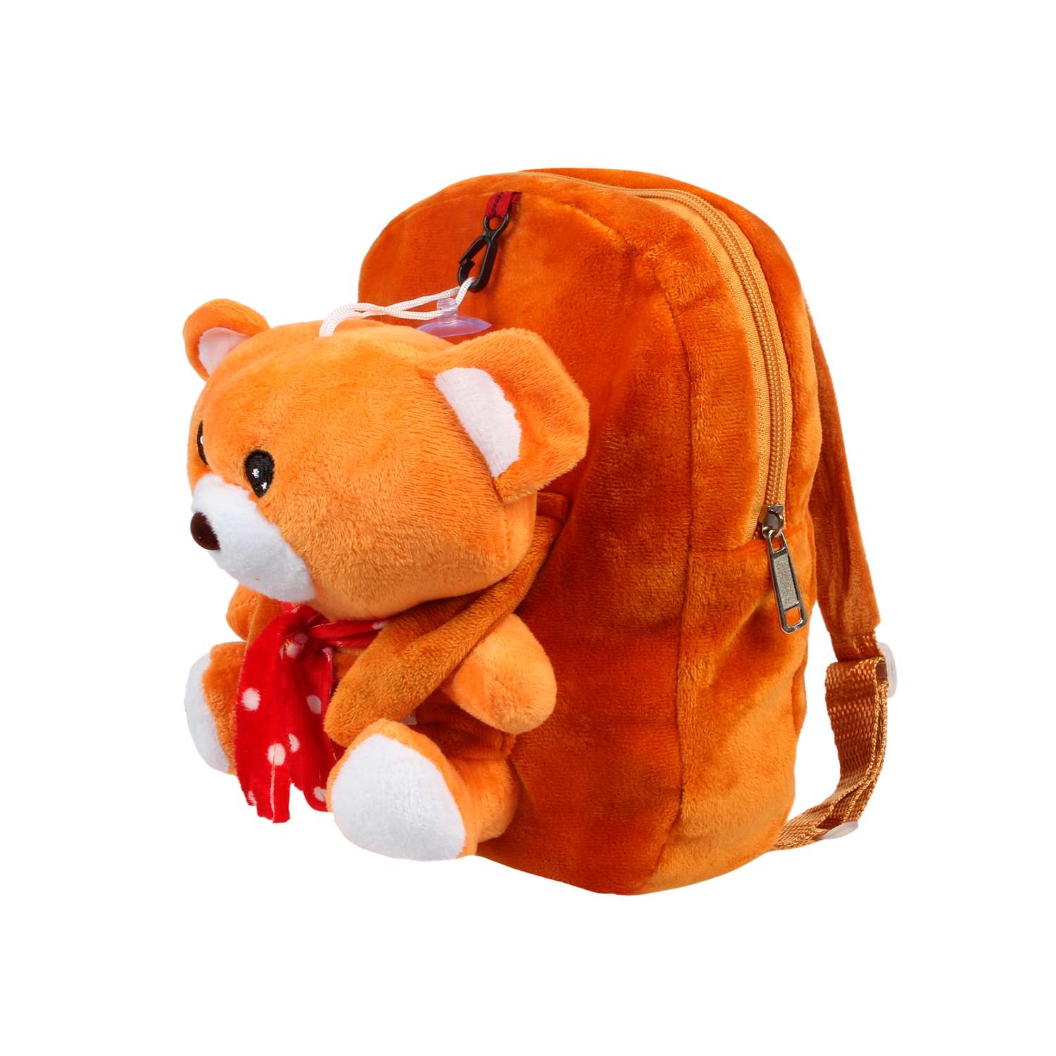 Рюкзак с игрушкой Little Mania коричневый Мишка кэмел - фото 2