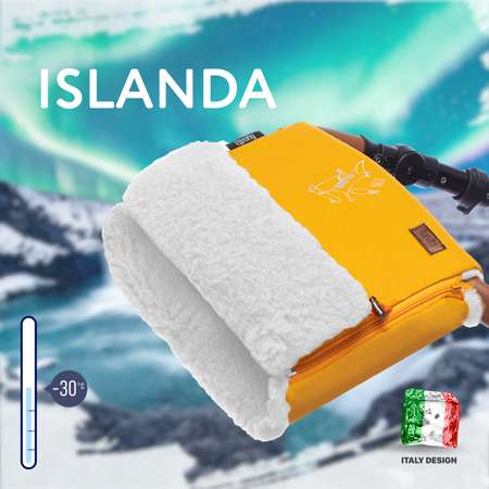 Муфта для коляски Nuovita меховая Islanda Bianco Медовый