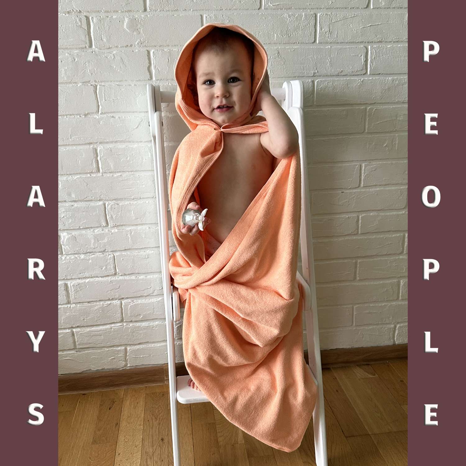 Набор для купания ALARYSPEOPLE пеленка-полотенце с уголком и рукавичка - фото 4
