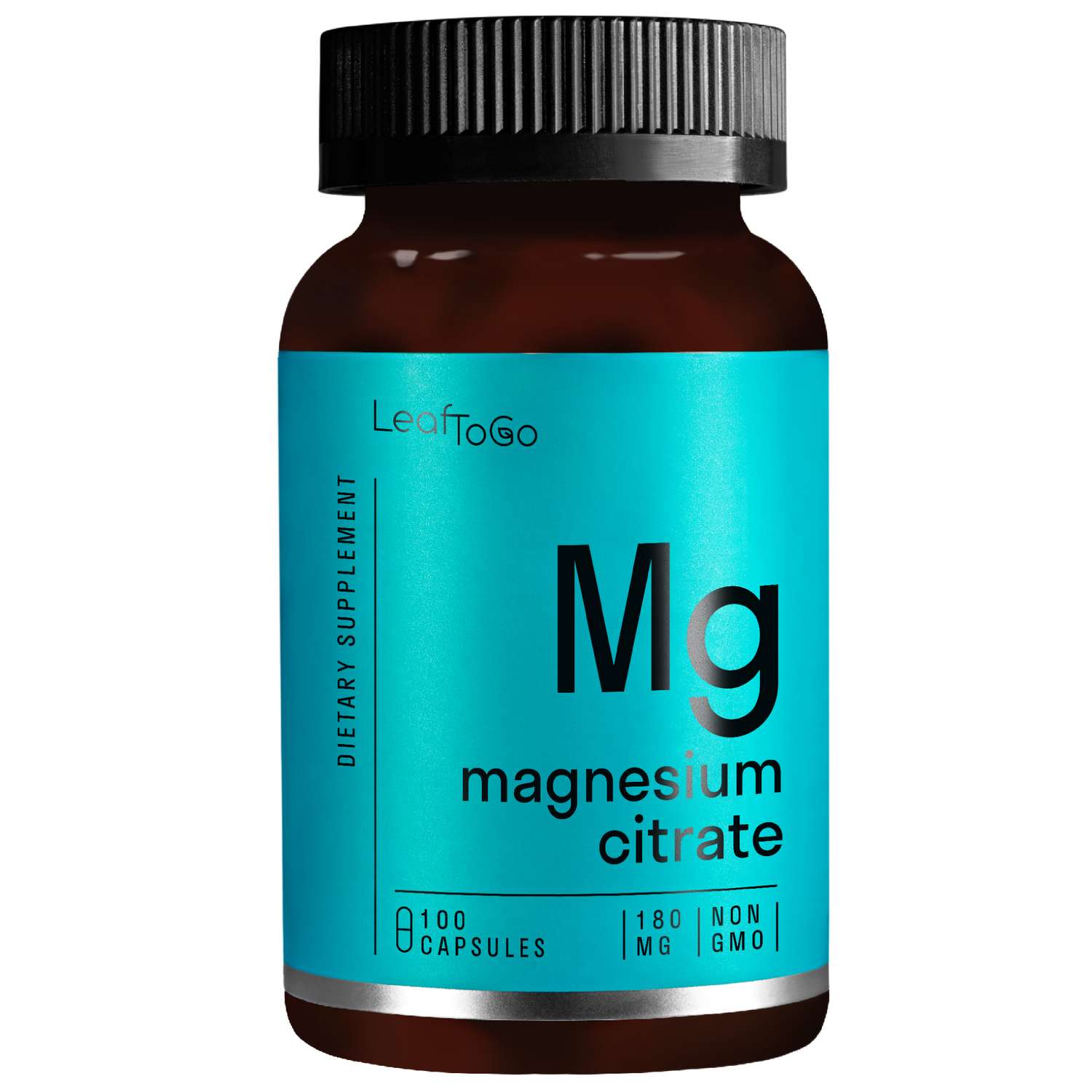 Магний LeafToGo цитрат 600 мг 100 капсул - фото 1