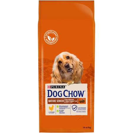 Корм для собак Dog Chow старшего возраста с курицей сухой 14кг