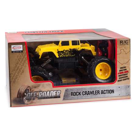 Машинка р/у Rastar ROCK CRAWLER ACTION 1:18 желтая