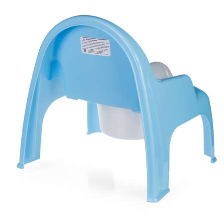 Горшок детский elfplast стульчик голубой