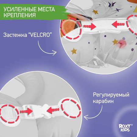 Круг для купания ROXY-KIDS надувной на шею для новорожденных и малышей Fairytale Fox