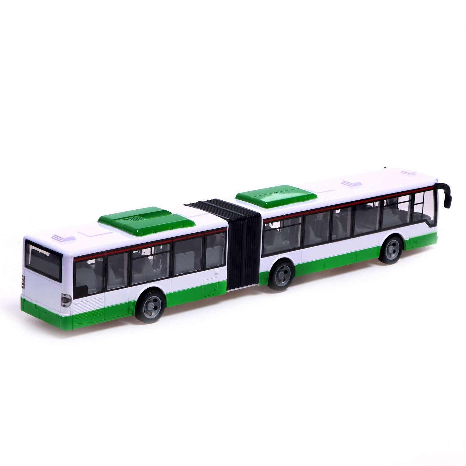 Автобус Автоград радиоуправляемый «Городской» работает от аккумулятора цвет зелёный - фото 3