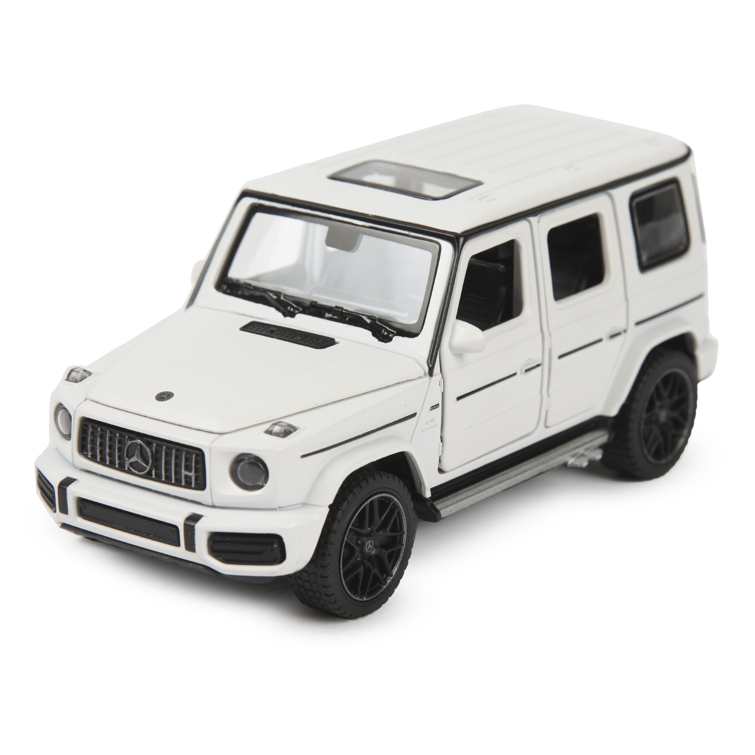 Машина Rastar 1:32 Mercedes-Benz AMG G63 Белая 64110 купить по цене 1399 ₽  в интернет-магазине Детский мир