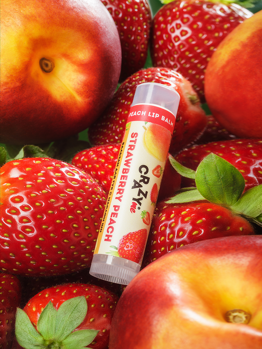 Бальзам для губ CRAZYme Strawberry Peach Lip Balm - фото 4