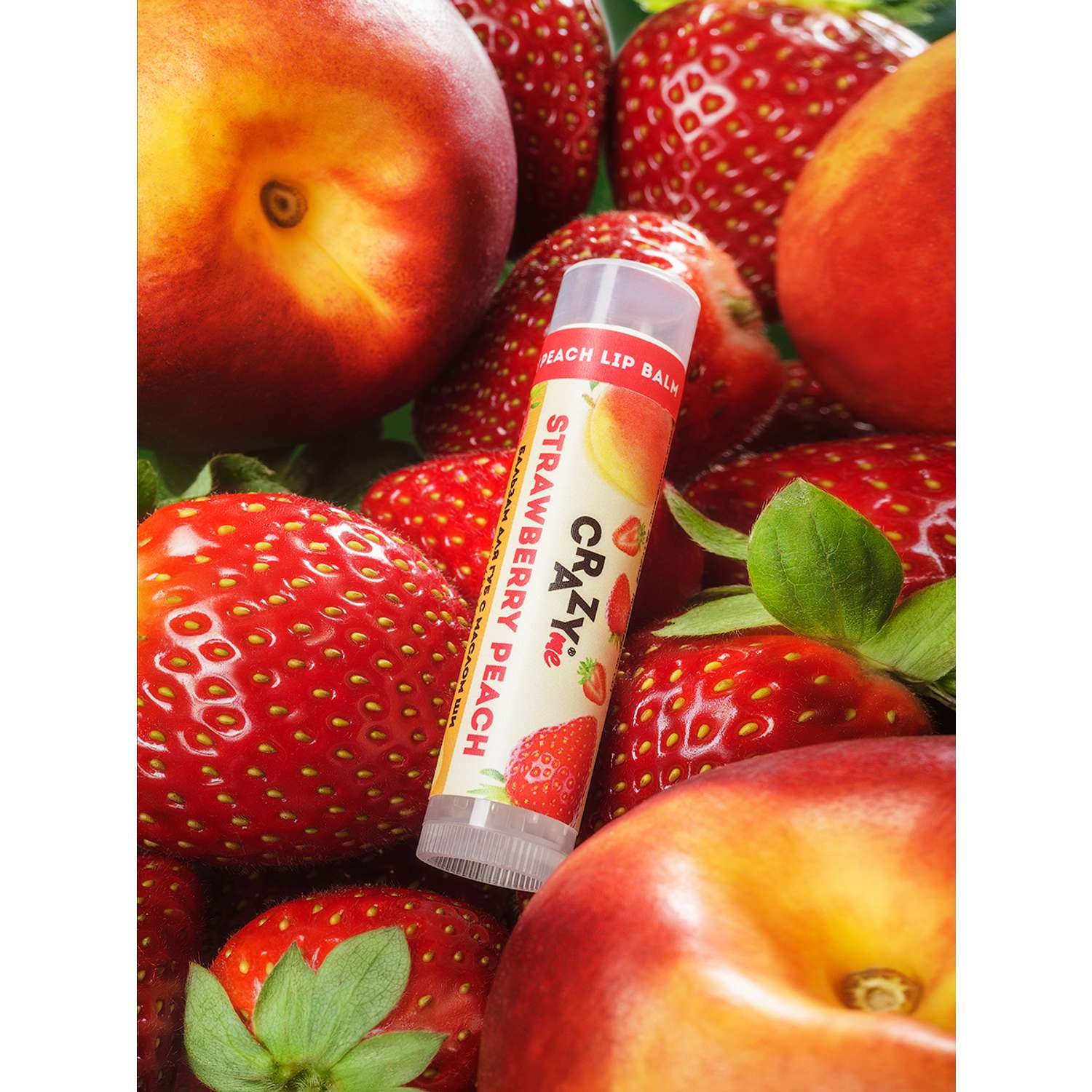 Бальзам для губ CRAZYme Strawberry Peach Lip Balm - фото 4