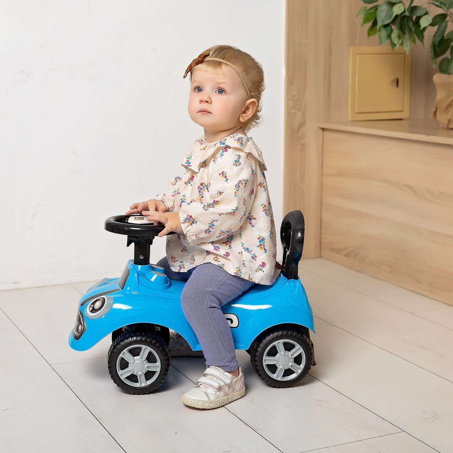 Каталка BabyCare Speedrunner музыкальный руль синий - фото 8