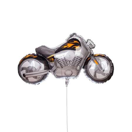 Воздушный шар Flexmetal фигура Мотоцикл черный 122 см