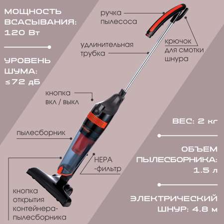 Вертикальный пылесос ENDEVER skyclean VC-294