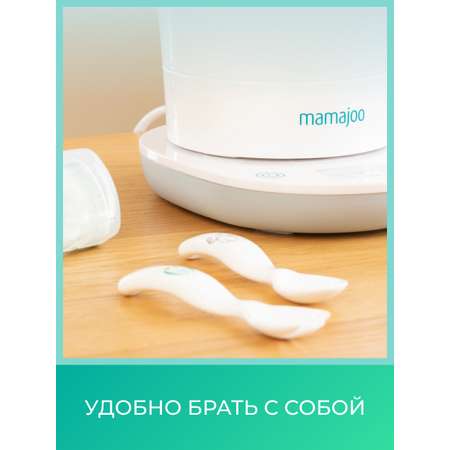 Набор для кормления Mamajoo ложка 2шт 6+ мес. cow - pink