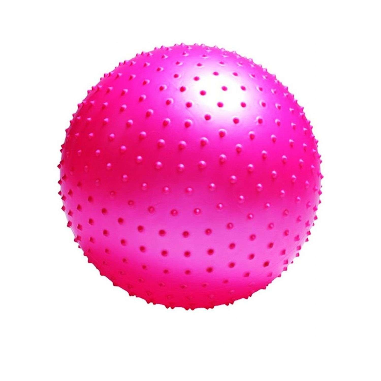 Фитбол Uniglodis Массажный с антивзрывным эффектом розовый - фото 1