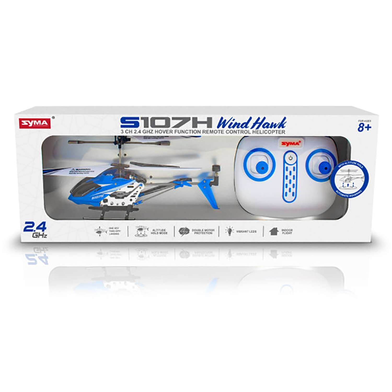 Радиоуправляемый вертолет SYMA Syma S107H Blue 2.4G - фото 6