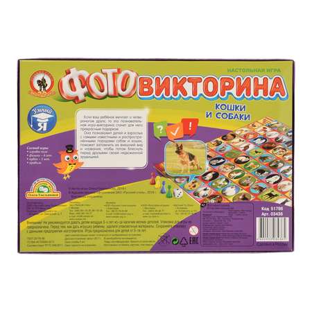 Настольная игра Русский стиль Викторина Кошки и собаки