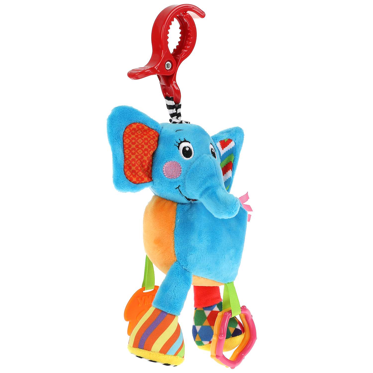 Подвеска-погремушка Умка Слон с вибрацией на блистере 306985 - фото 3