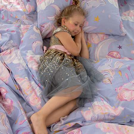 Комплект постельного белья TEO kids Единорожки 1.5-спальный наволочка 50х70 см