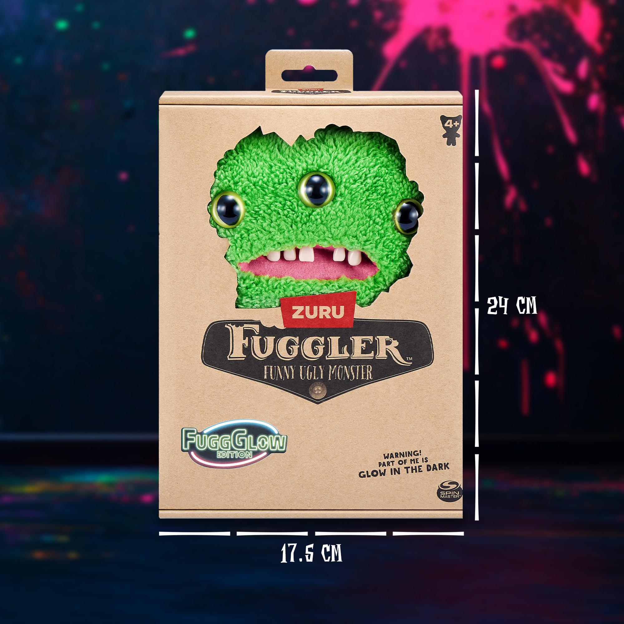 Игрушка мягкая FUGGLER Series 1 Glow reek-o-green 15716G - фото 4