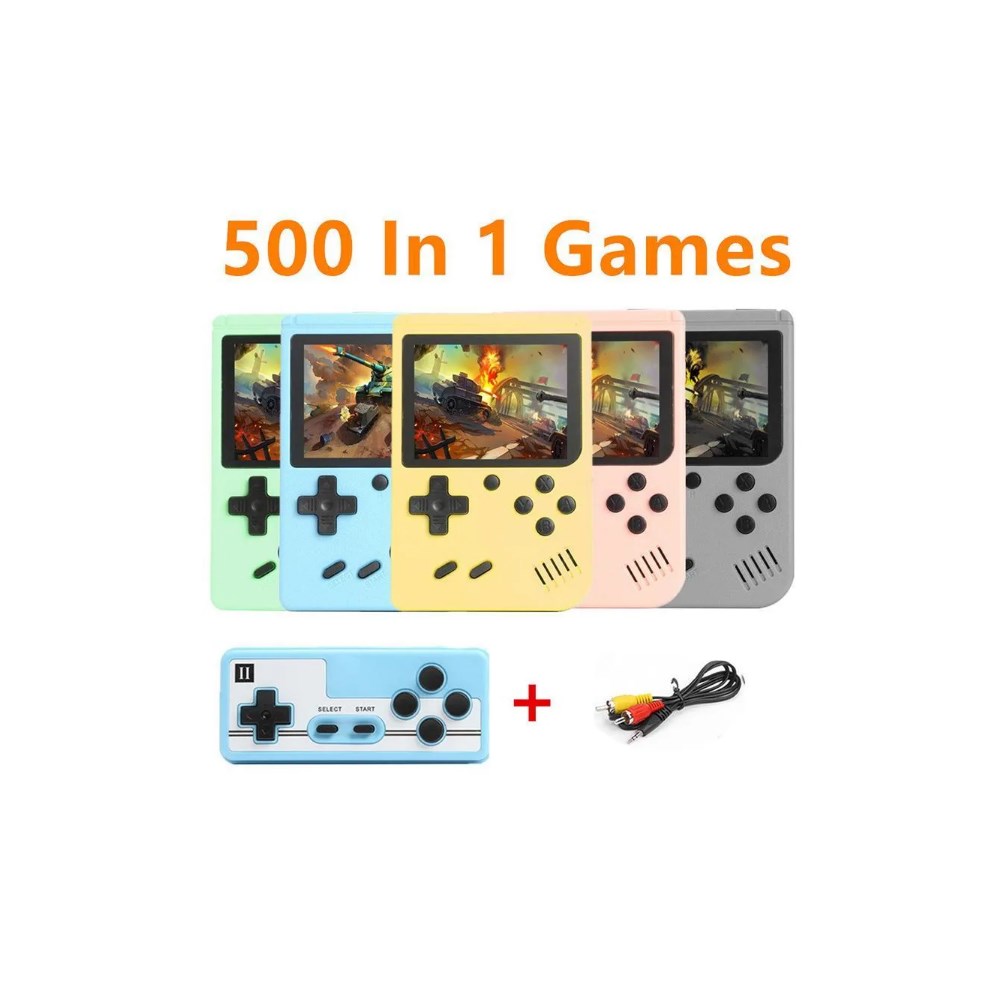Игровая приставка Бестселлер портативная game box plus 500 желтая - фото 2