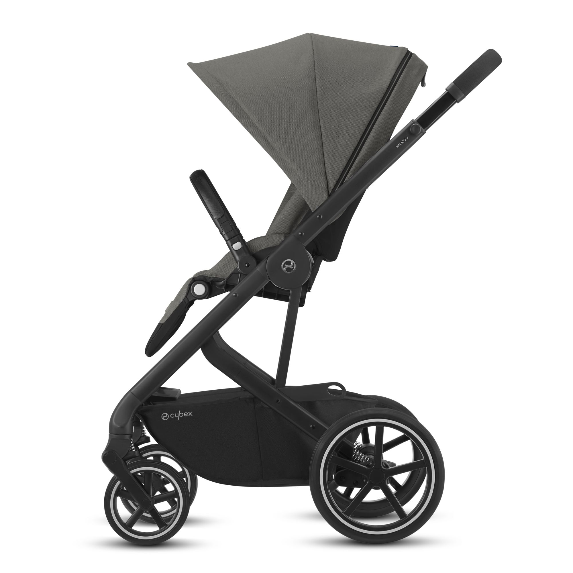 Коляска 3в1 Cybex Balios S BLK с дождевиком Soho Grey - фото 6