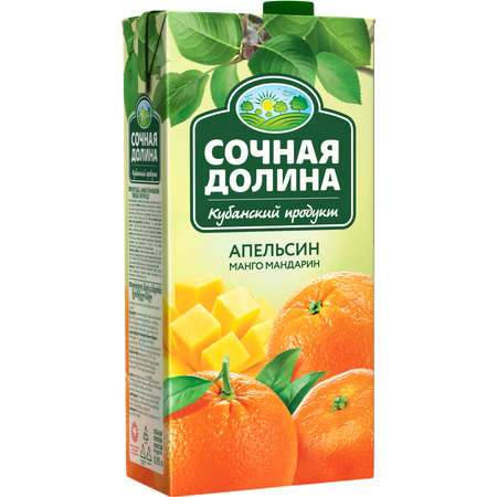 Сокосодержащий напиток Сочная Долина Апельсин Манго Мандарин 0.95 л х 6 шт