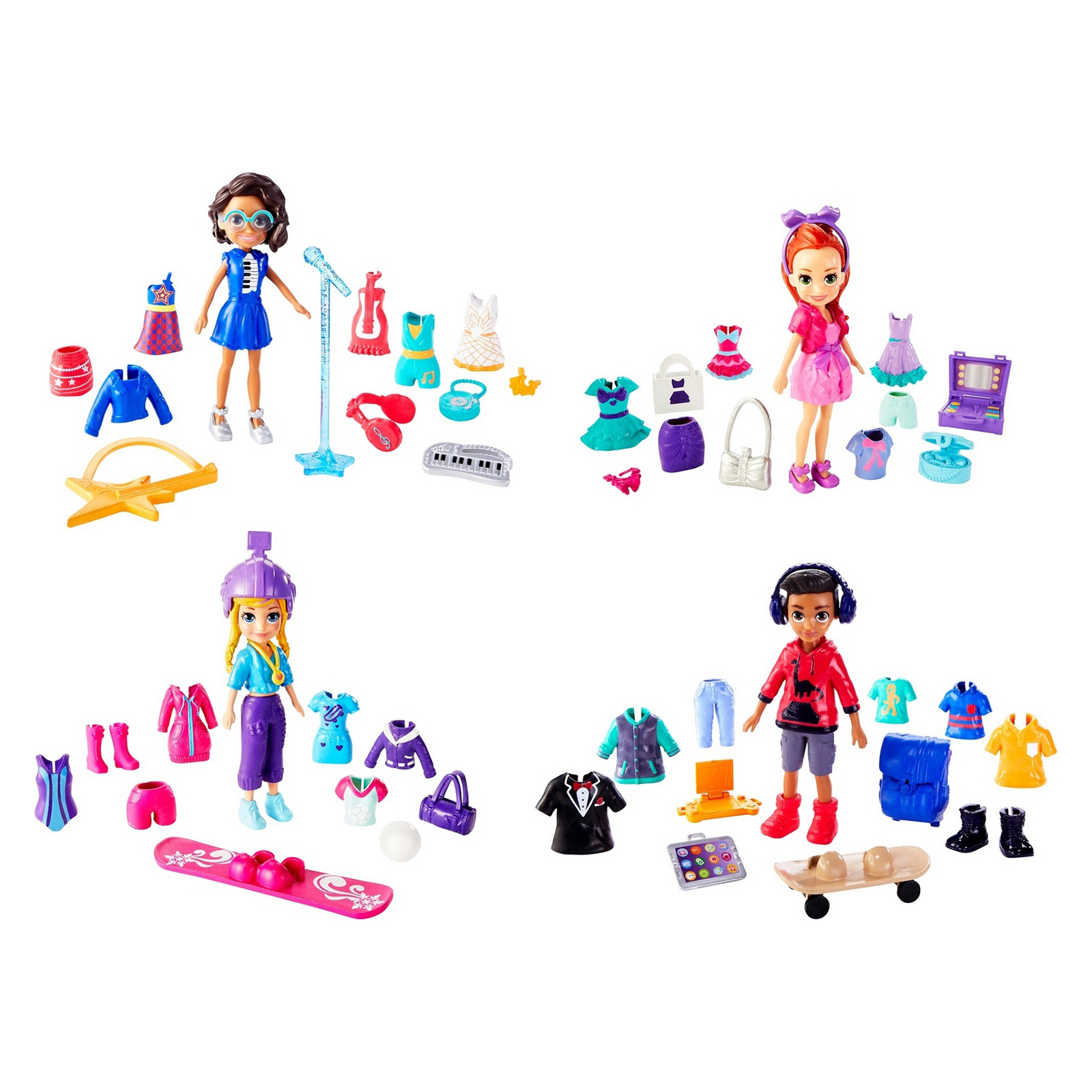 Набор игровой POLLY POCKET Стиль команды Супермодная коллекция GFR11 GFR11 - фото 1