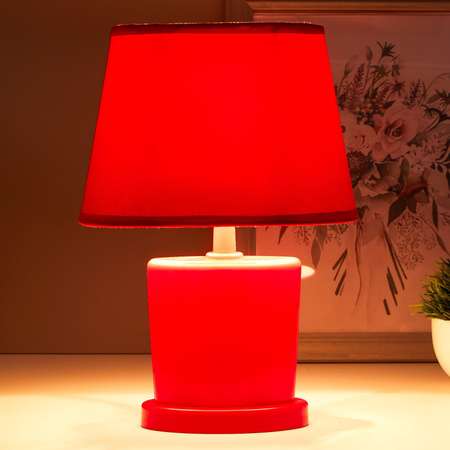 Лампа настольная RISALUX Е14 15Вт красный
