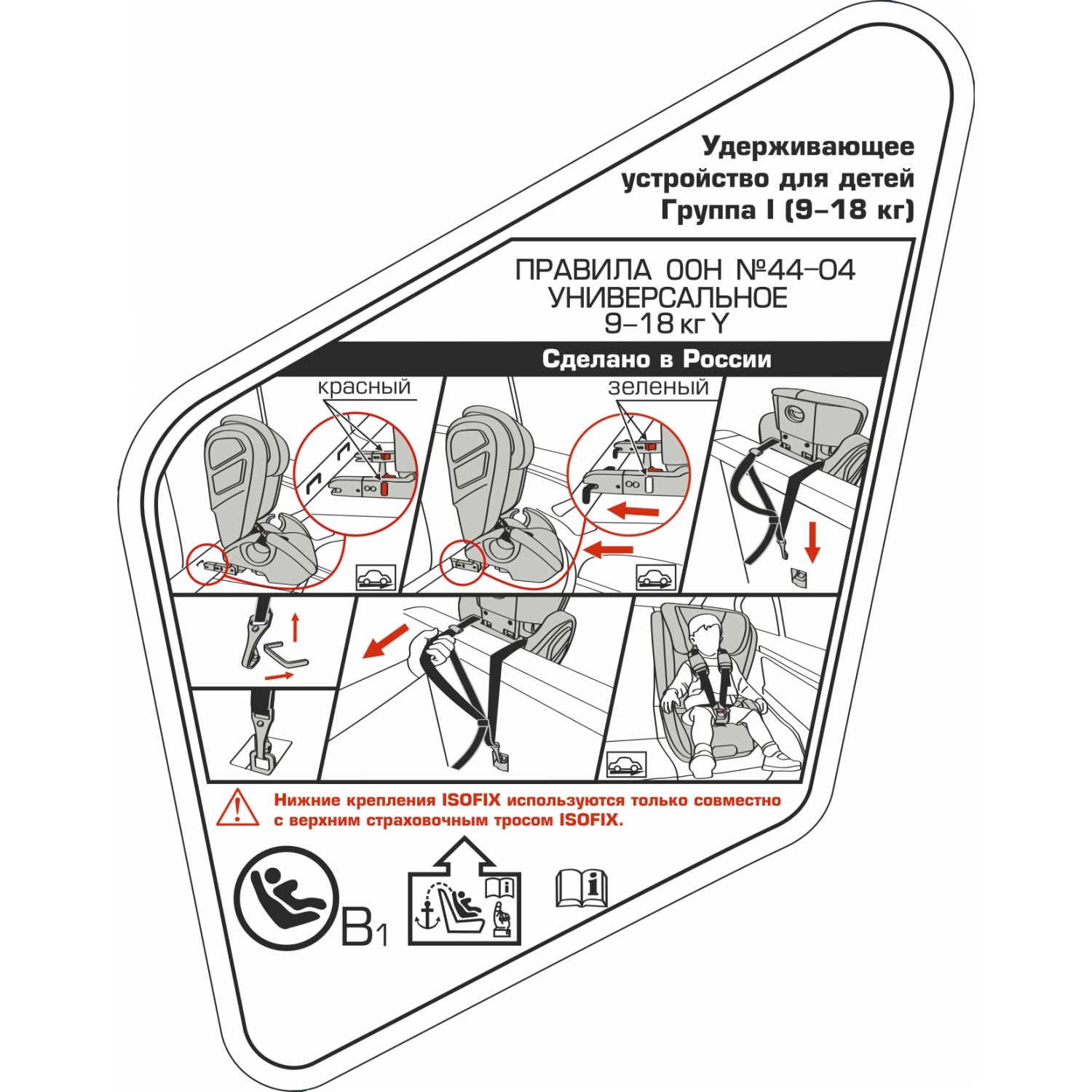 Автокресло Olsson Atlas Isofix Black-Red - фото 18