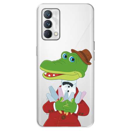 Силиконовый чехол Mcover для смартфона Realme GT Master Edition Q3 Pro Союзмультфильм Гена и эскимо