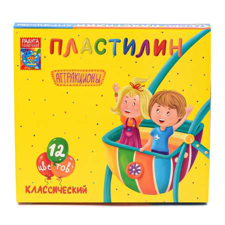 Пластилин классический Madliani 12 цветов, 240 г со стеком