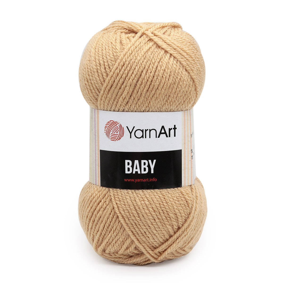 Пряжа для вязания YarnArt Baby 50 гр 150 м акрил мягкая детская 5 мотков 805 карамель - фото 7