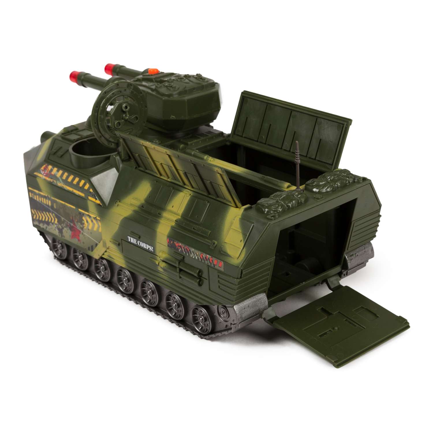 Бункер-танк Global Bros камуфляжный (транспортное средство, 2 фигурки, аксессуары) - фото 7