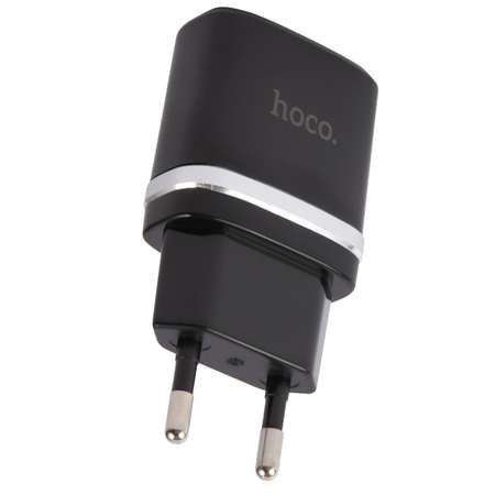 Зарядное устройство HOCO СЗУ+кабель Micro-USB C12 2USB 2.4A черный