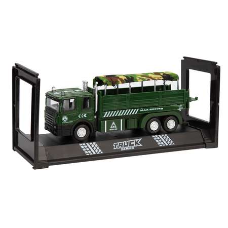 Машинка AUTOGRAND Military autotruck для перевозки солдат 1:48