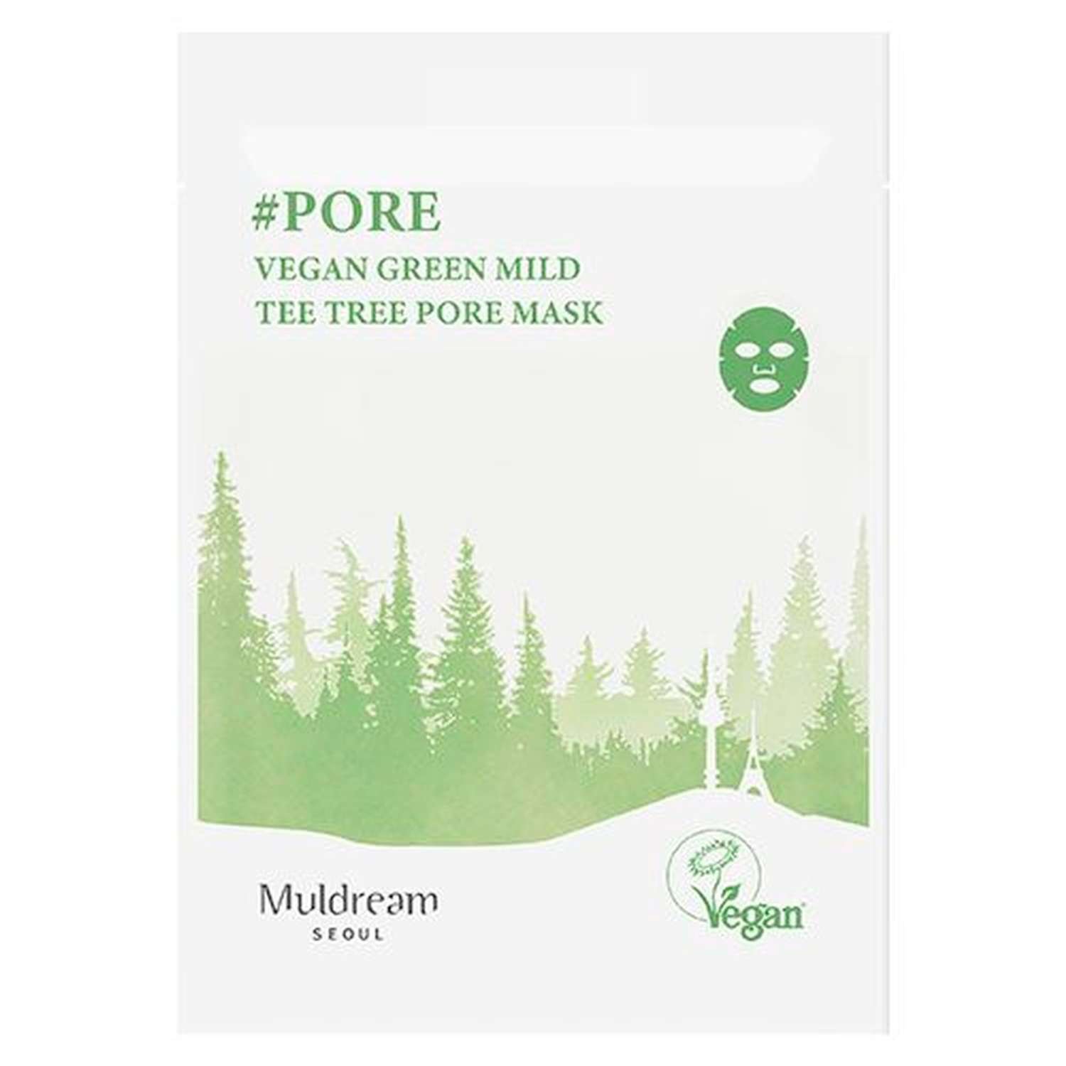 Маска тканевая Muldream с маслом листьев чайного дерева (успокаивающая и для сужения пор) 25 мл - фото 4