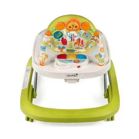 Ходунки детские AmaroBaby с электронной игровой панелью Walking Baby GREEN зеленый