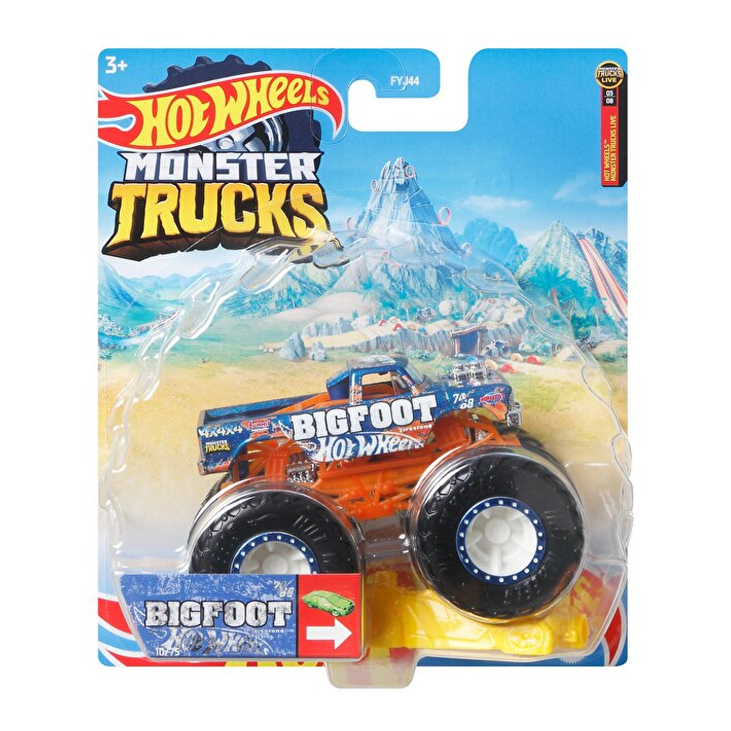 Игрушечная машинка Hot Wheels Монстр трак модель bigfoot купить по цене  1377 ₽ в интернет-магазине Детский мир