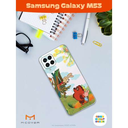 Силиконовый чехол Mcover для смартфона Samsung M53 Союзмультфильм В гостях у Кролика